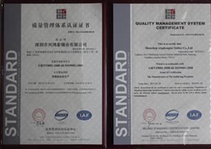 質量管理體系認證證書